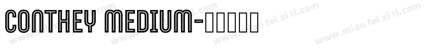 Conthey Medium字体转换